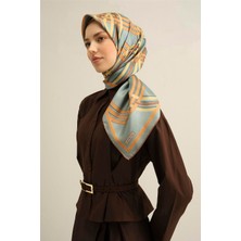 Armine Klasik Desenli Saf İpek Sura Eşarp 9333D 84