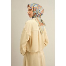 Armine Klasik Desenli Saf İpek Sura Eşarp 9333D 35