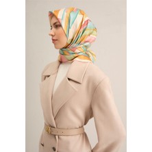 Armine Soyut Desenli Saf İpek Sura Eşarp 9306D 37