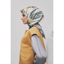 Armine Çiçek Desenli Saf İpek Sura Eşarp 9312 01