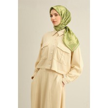 Armine Çiçek Desenli Saf İpek Sura Eşarp 9353D 56