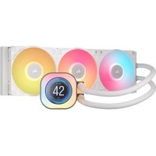 Corsaır 360MM Tıtan 360RX LCD CW-9061026-WW AM5-1851P  Rgb Sıvı Soğutmalı Işlemci Fanı Beyaz