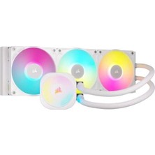 Corsaır 360MM Tıtan 360RX LCD CW-9061021-WW AM5-1851P  Rgb Sıvı Soğutmalı Işlemci Fanı Beyaz