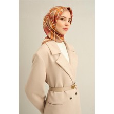 Armine Soyut Desenli Saf İpek Sura Eşarp 9339 03