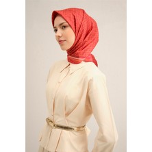 Armine Klasik Desenli Saf İpek Sura Eşarp 9301D 04