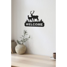 Saye Art Mdf Welcome & Geyik Tablo