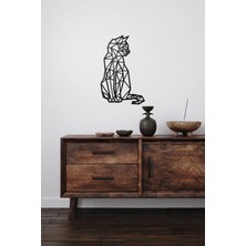 Saye Art Mdf Kedi Geometrik Tablo