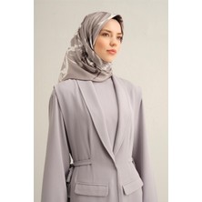 Armine Çiçek Desenli Saf İpek Sura Eşarp 9322D 82