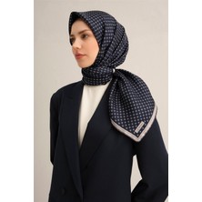 Armine Soyut Desenli Saf İpek Twill Eşarp 9350 11