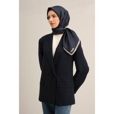 Armine Soyut Desenli Saf İpek Twill Eşarp 9350 11