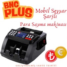 Bng Plus Mobil Seyyar Şarjlı Para Sayma Makinası Tl / Euro
