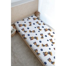 Tuğba Kuğu Baskılı Düz Çarşaf - Cartoon Serisi - Paw Patrol Ryder