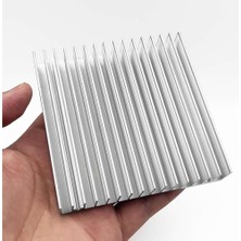 Alkatronik 10CM x 10CM x 1.8cm Alüminyum Metal Soğutucu Blok Radyatör Peltier Isı Düşürücü Amfi LED Entegre