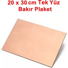 Alkatronik 20X30CM Tek Yüz Bakır Plaket Pcb Elektronik Baskı Devre Prototip Test Deney Kartı Fr4 Kaliteli Pcb