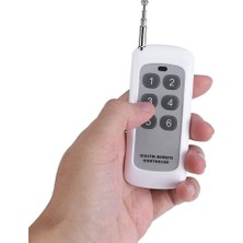 Alkatronik 433MHZ Kablosuz Uzaktan Kumanda 6 Buton Teleskopik Anten Garaj Otomatik Kapı Kepenk Bariyer Alarm