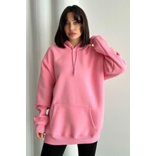 Zunop Kadın Kapüşonlu Oversize Sweatshirt