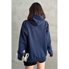 Zunop Kadın Kapüşonlu Oversize Sweatshirt