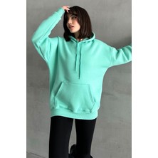 Zunop Kadın Kapüşonlu Oversize Sweatshirt