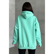 Zunop Kadın Kapüşonlu Oversize Sweatshirt