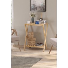 Petek Home Life Home life ahşap katlanır kahve köşesi sehpa-mini masa