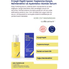 9 Çeşit Peptit İçeren Yenileyici, Nemlendirici ve Aydınlatıcı Günlük Serum
