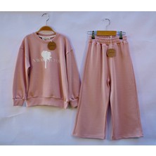 Sisa Boom Kız Pudra 3 Iplik Gül Baskılı Takım