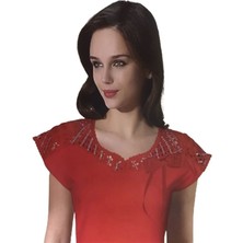 My The Mall Şahinler Nakışlı Sıfır Kol Atlet B349