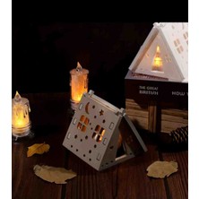 Opulent Accessories Yıldız ay kamp çadırı dekoratif tealight mumluk, ramazan dekoru,  dekoratif aksesuar,tealight mumluk,dekoratif aydinlatma