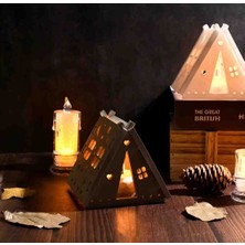 Opulent Accessories Yıldız ay kamp çadırı dekoratif tealight mumluk, ramazan dekoru,  dekoratif aksesuar,tealight mumluk,dekoratif aydinlatma