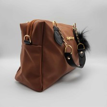 Lunova Bags Lunova Luxecharm - Peluş Detaylı Şık Kadın El ve Omuz Çantası