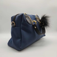 Lunova Bags Lunova Luxecharm - Peluş Detaylı Şık Kadın El ve Omuz Çantası