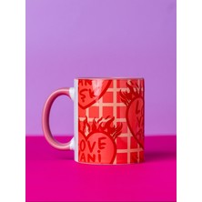 Hola Arte Studio 'Love Yani Aşk Kupa'' Kupa - Tasarım Dijital Baskı Kupa 9.5 x 8 cm