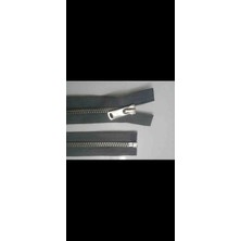enSarüx 85 cm 1 Adet Parlak Gümüş Diş 5 No Metal Separe Fermuar Renk No: Pantone Tpg 18 - 3907