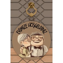 Rug Mood Modern Kapı Süsü Kahverengi Tatlı Çift Dış Mekan Kapı Süsü