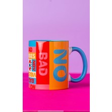 Hola Arte Studio 'No Bad Vıbes'' Kupa - Tasarım Dijital Baskı Kupa 9.5 x 8 cm