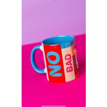 Hola Arte Studio 'No Bad Vıbes'' Kupa - Tasarım Dijital Baskı Kupa 9.5 x 8 cm