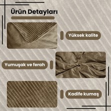 Funzy Fitilli kadife döşemelik kumaş koltuk, berjer, kırlent ıçin döşemelik kumaşı oekoteks100