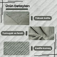Funzy Fitilli kadife döşemelik mavi kumaş koltuk, berjer, kırlent ıçin döşemelik kumaşı oekoteks100