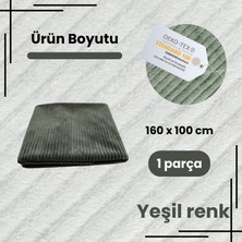 Funzy Fitilli kadife döşemelik mavi kumaş koltuk, berjer, kırlent ıçin döşemelik kumaşı oekoteks100