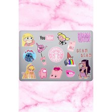 Major Selection Queen temalı laptop notebook tablet sticker seti 16 adet