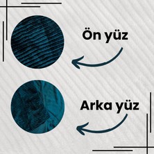 Funzy Fitilli kadife döşemelik mavi kumaş koltuk, berjer, kırlent ıçin döşemelik kumaşı oekoteks100