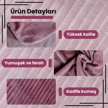 Funzy Fitilli kadife döşemelik kumaş koltuk, berjer, kırlent ıçin döşemelik kumaşı oekoteks100