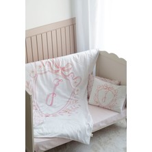 Nou Harf Serisi I Harfi Bebek Nevresim Seti (100X150) - Noble Serie Pembe