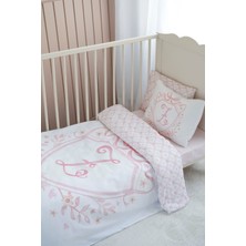 Nou Harf Serisi Z Harfi Bebek Nevresim Seti (100X150) - Noble Serie Pembe
