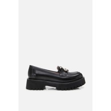Yaya By Hotiç Siyah Tokalı Kadın Loafer