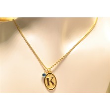 Altın Nostaljik K Harfli Halat Zincir