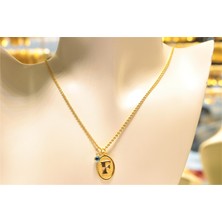 Altın Nostaljik F Harfli Halat Zincir