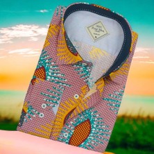 Pamuklu Uzun Kollu Erkek Gömlek (Slim Fit Kalıp)