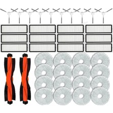 Özelsa Xiaomi Robot Vakum X20+, X10+ / X20 Plus, X10 Plus Parçaları Silindir Yan Fırça Hepa Filtre Paspas Bezi Aksesuarları (Yurt Dışından)