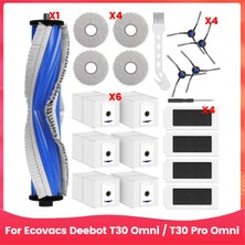 Özelsa Ecovacs Deebot T30 Omni / T30 Pro Omni Elektrikli Süpürge Ana Yan Fırça Hepa Filtreler Paspas Bezi Toz Torbaları Aksesuarlar (Yurt Dışından)